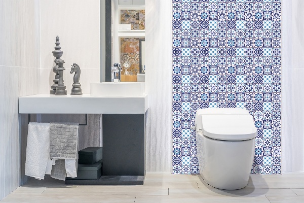 Vinyl wandbekleding Azulejos patroon
