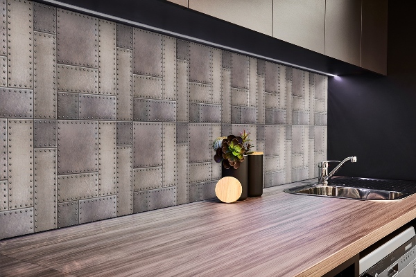 Vinyl wandbekleding Laken metalen textuur
