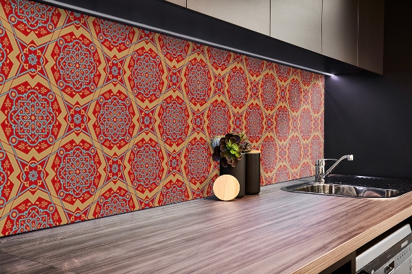 PVC wandpanelen Arabisch bloemen vloerpaneelpatroon