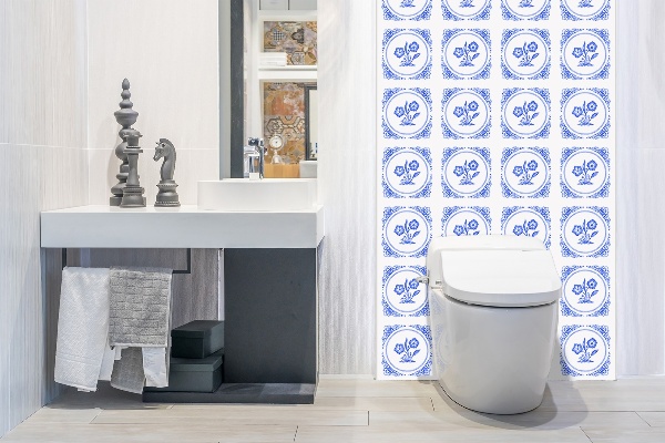 PVC wandpanelen Azulejos bloem