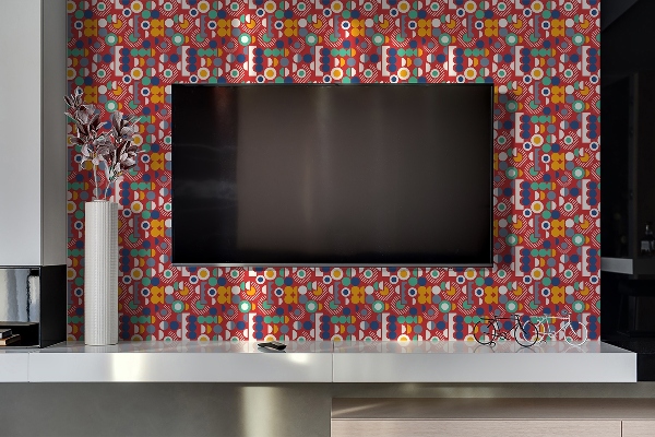 PVC wandpanelen Geometrisch vintage patroon