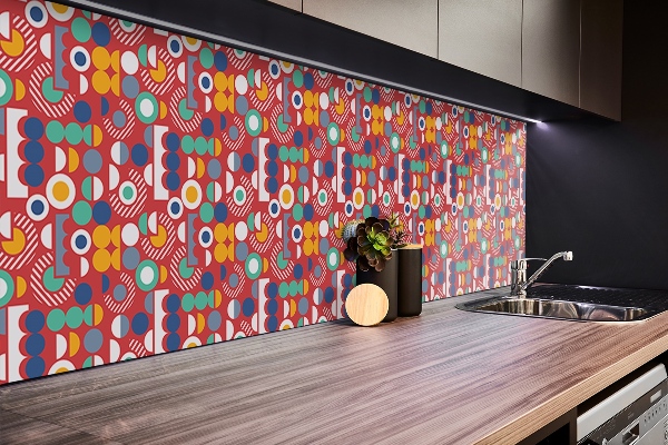 PVC wandpanelen Geometrisch vintage patroon