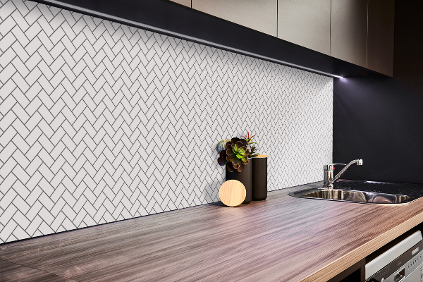 PVC wandpanelen Witte visgraat