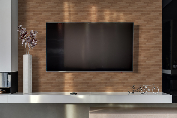 PVC wandpanelen Houten vloer