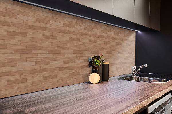 PVC wandpanelen Houten vloer