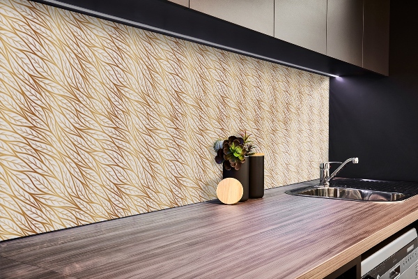 PVC wandpanelen Gouden bladeren