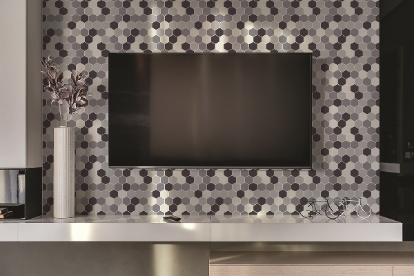 PVC wandpanelen Hexagones