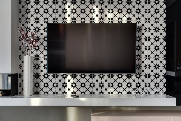 Vinyl wandbekleding Stars geometrie