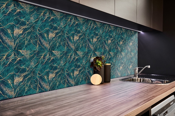 Vinyl wandbekleding Groene malachiet