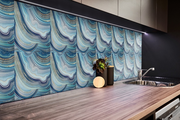 Vinyl wandbekleding Decoratief agaatkruis -sectie