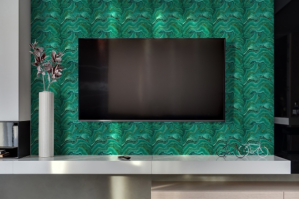 PVC wandpanelen Malachitische textuur