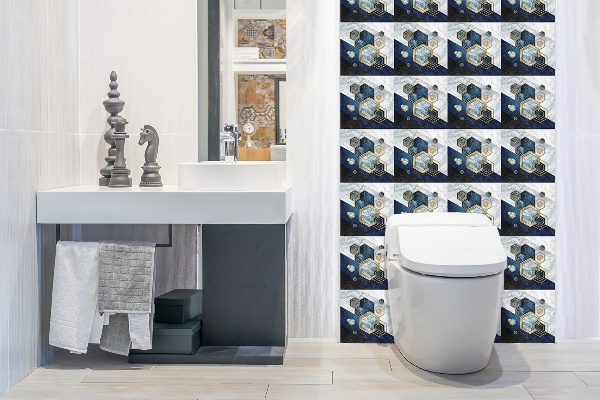 Vinyl wandbekleding Zesvoudige abstractie