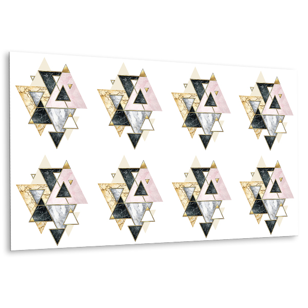 Vinyl wandbekleding Geometrische driehoekige vloerpaneel