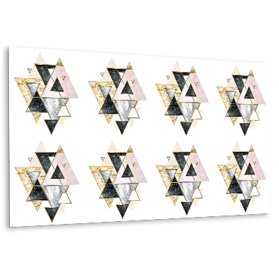 Vinyl wandbekleding Geometrische driehoekige vloerpaneel