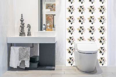 Vinyl wandbekleding Geometrische driehoekige vloerpaneel
