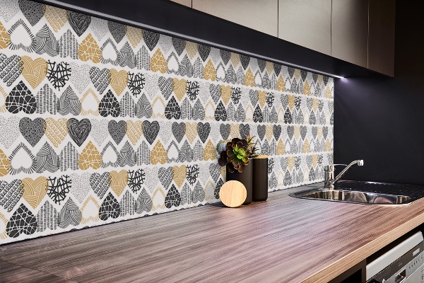 Vinyl wandbekleding Decoratieve harten