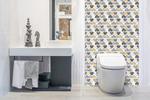 Vinyl wandbekleding Decoratieve harten