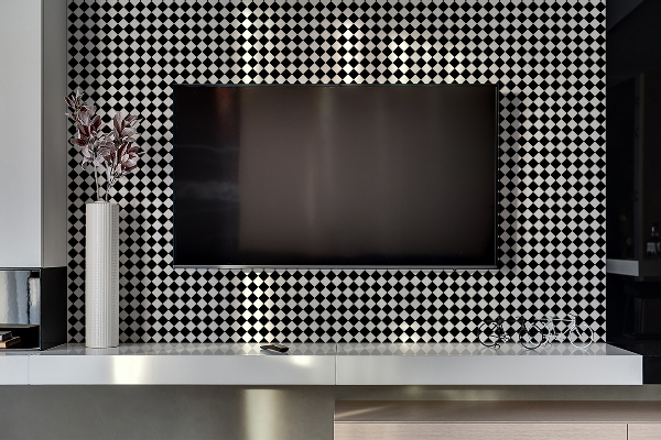 PVC wandpanelen Schuin schaakbord