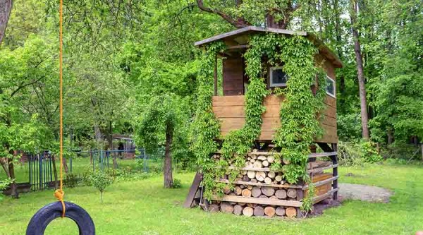 Interieurs van tuinhuizen voor kinderen - tips en ideeën